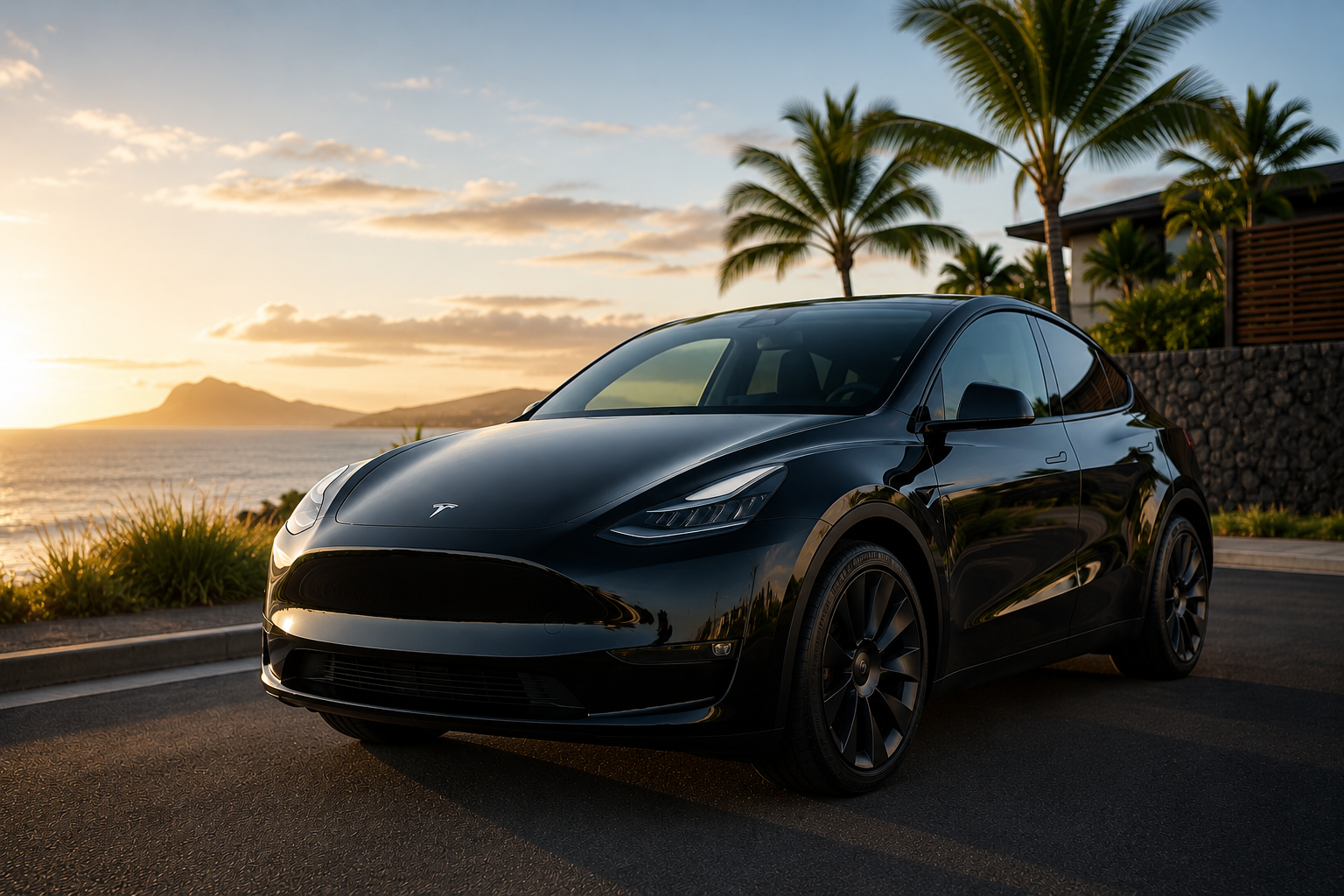Tesla mobile detailing on Oahu by Details by Jazz